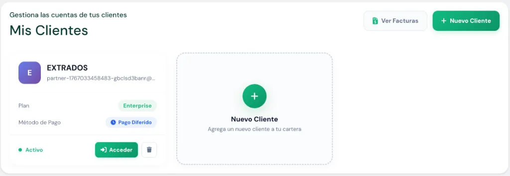 Panel de Gestión de Clientes