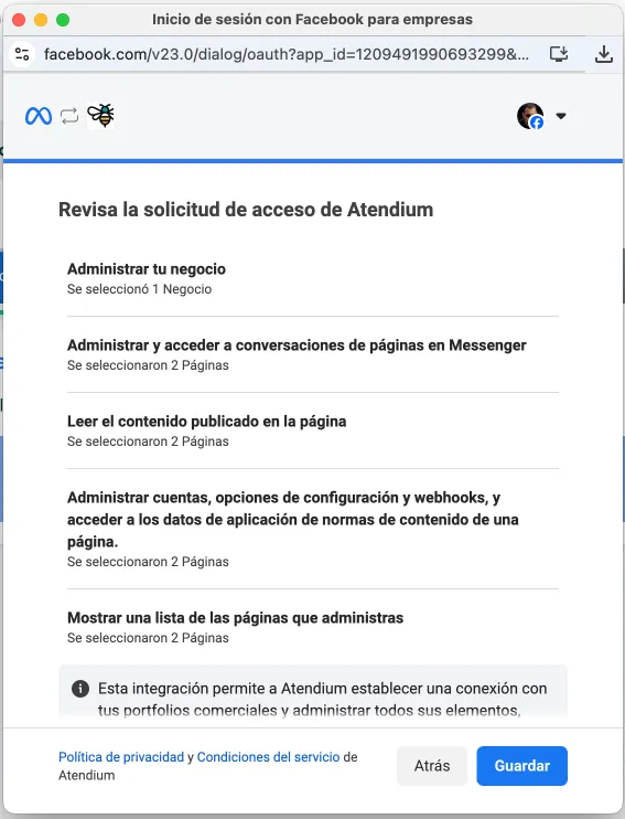 Activación del canal